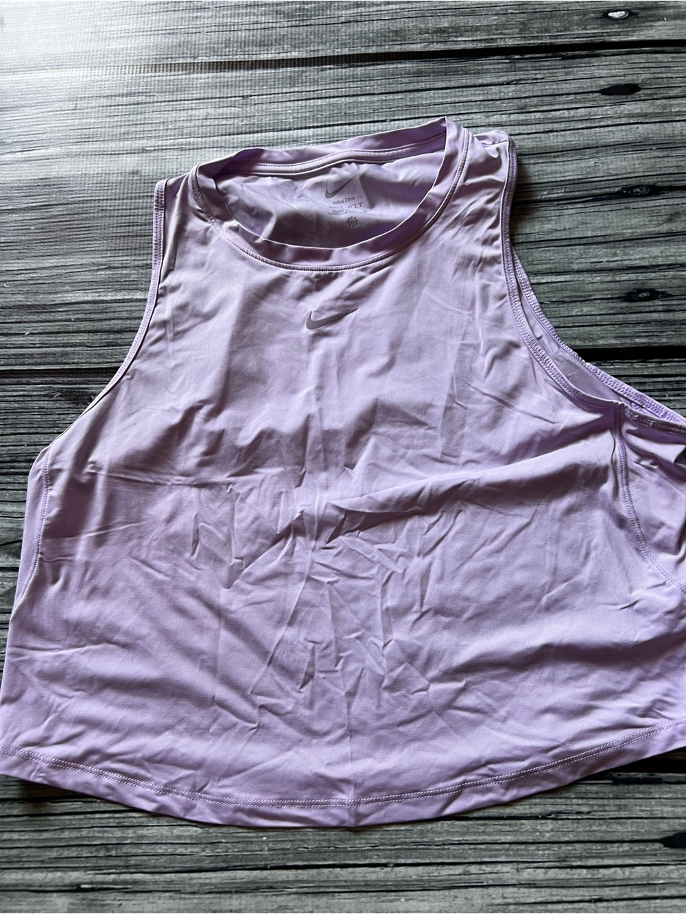 Nike Women's Light Lavender Racerback Crop Tank
